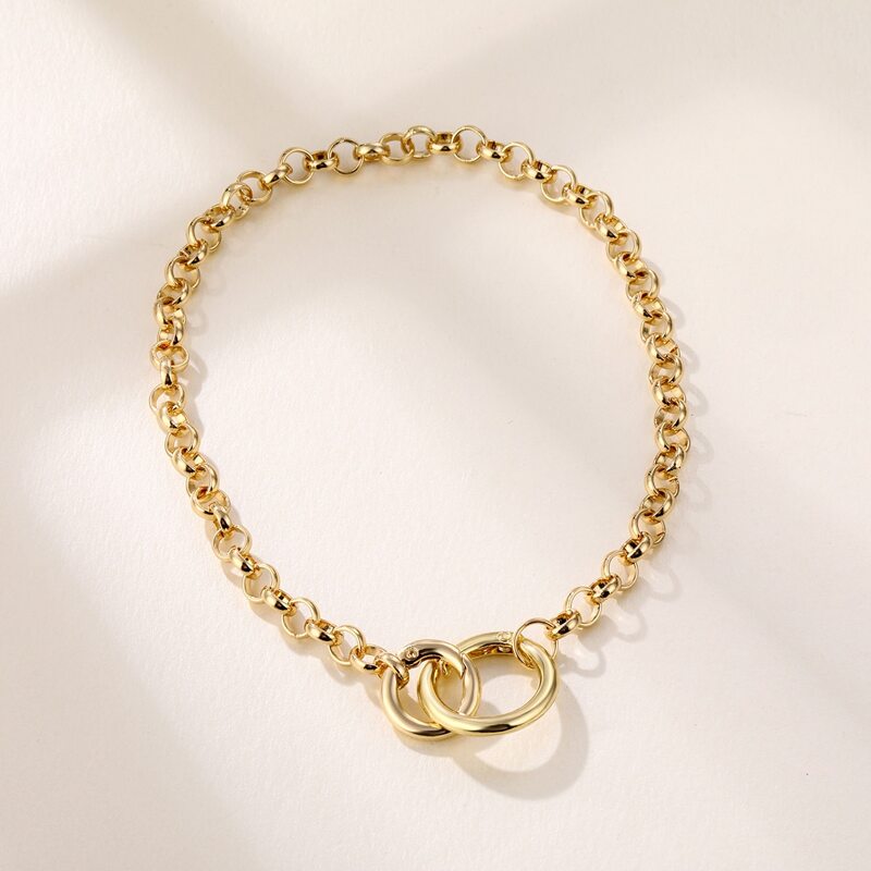 

Ring Chain Necklace, Gold