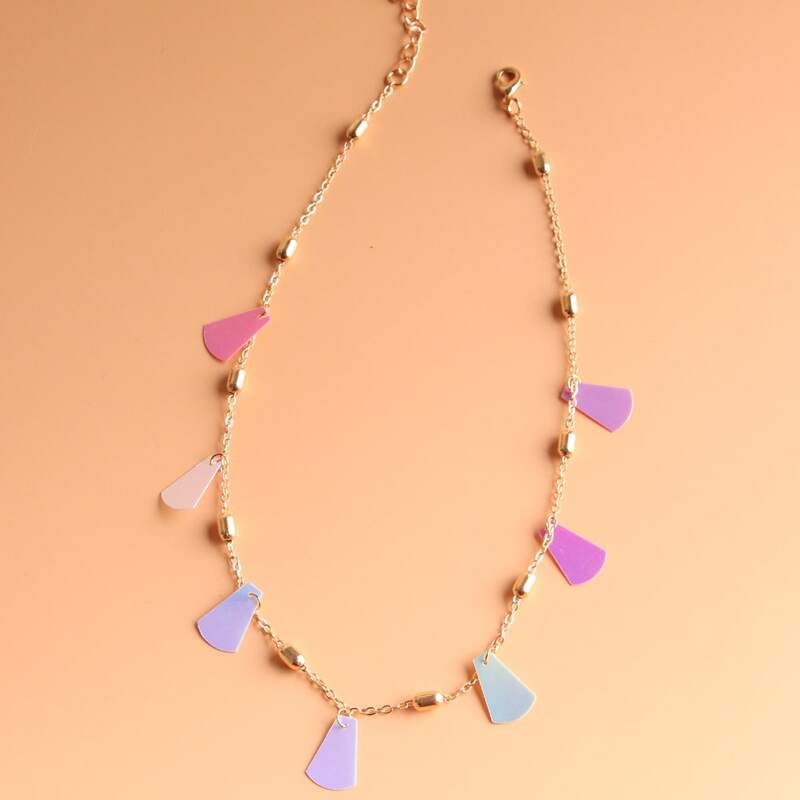 

Sequin Decor Necklace, Multicolor