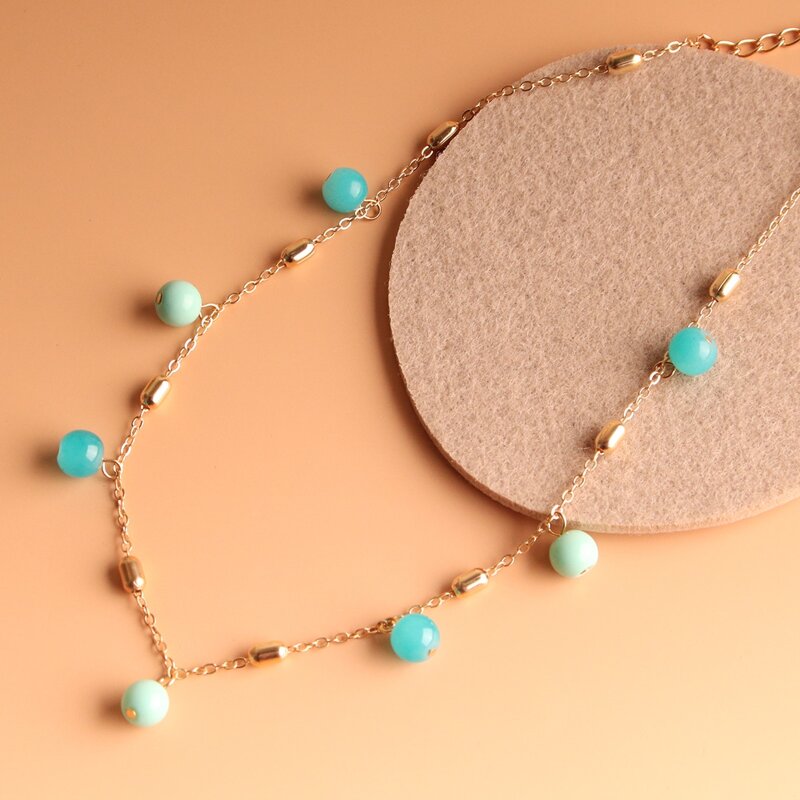 

Ball Decor Necklace, Green