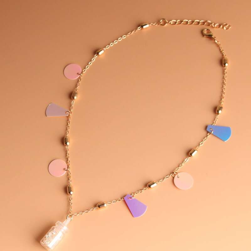 

Bottle Pendant Necklace, Multicolor