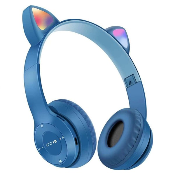 

Светодиодная Bluetooth-гарнитура с кошачьими ушками, Темно-синий