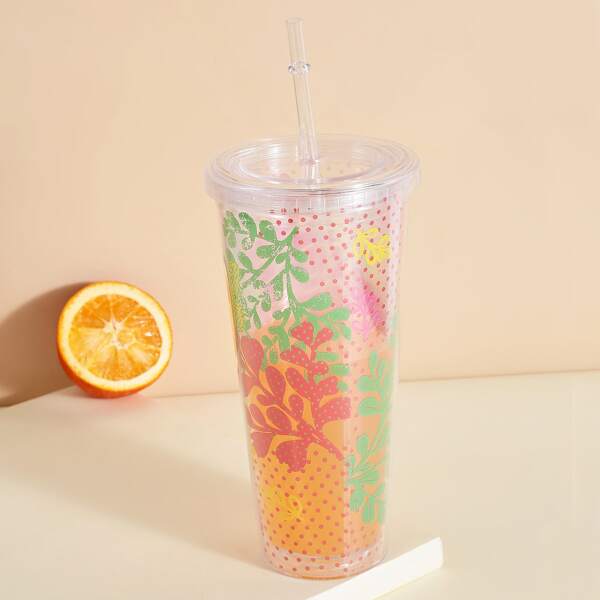 

Polka Dot Print Tumbler, Multicolor