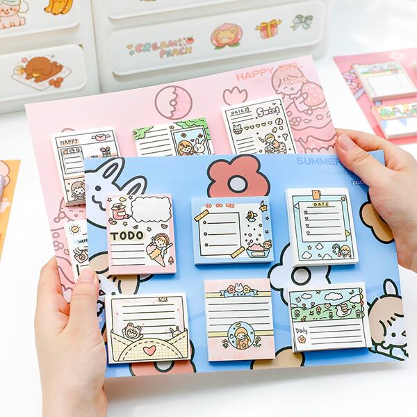 

1pc Cartoon Graphic Random Sticky Note, Multicolor