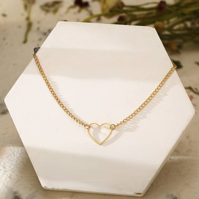 

Heart Pendant Necklace, Gold