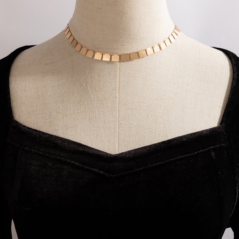 

Geo Charm Necklace, Gold