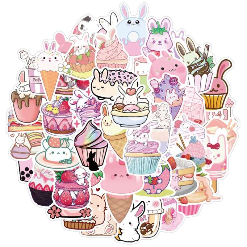 

50pcs Cartoon Sticker, Multicolor