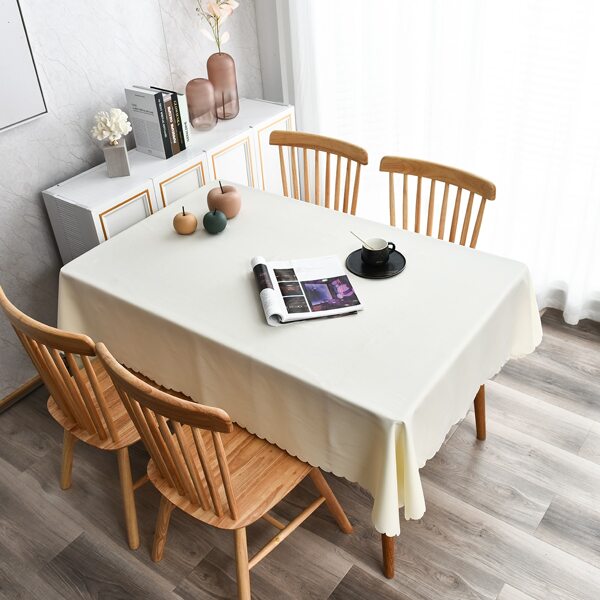 

Solid Color Tablecloth, Beige