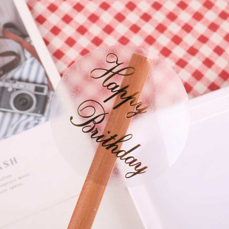 

10sheets Happy Birthday Sealing Sticker, Gold