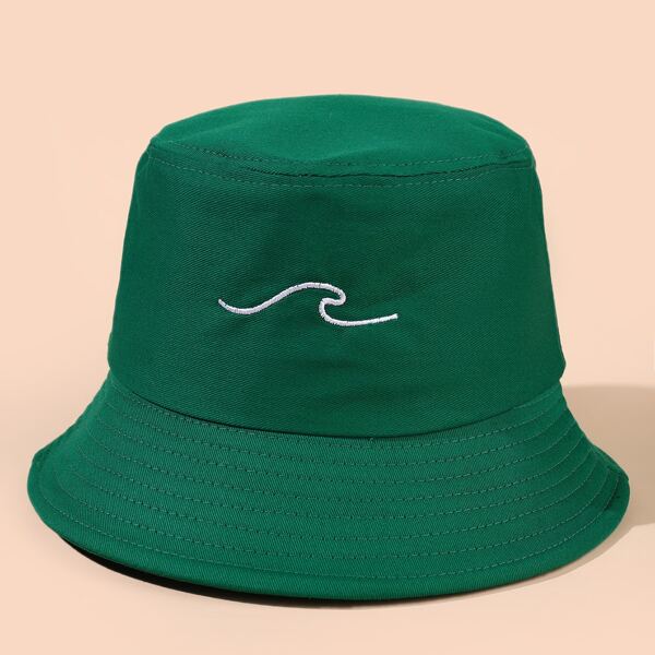 

Embroidery Detail Bucket Hat, Green