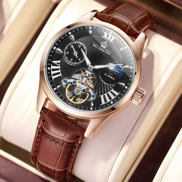 

Men Skeleton Mechanical Watch