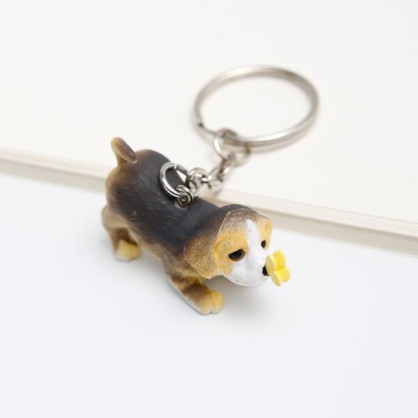 

Cartoon Animal Charm Keychain, Yellow