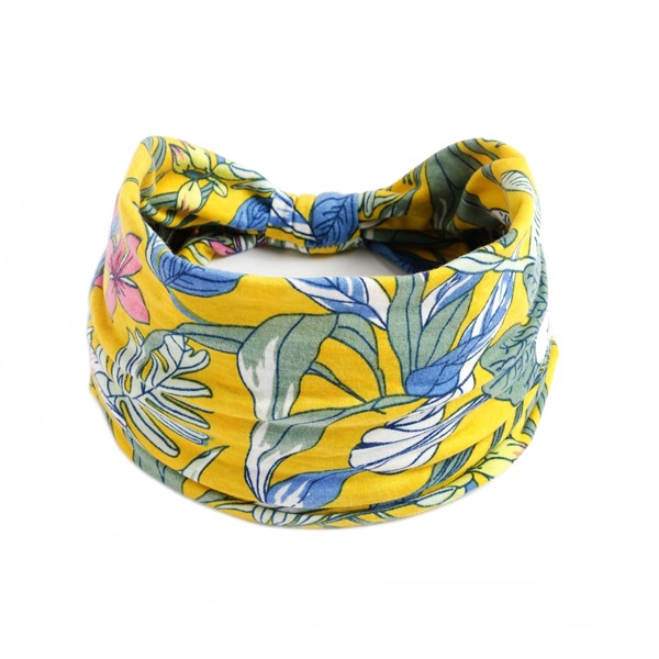 

Floral Print Hair Band, Yellow