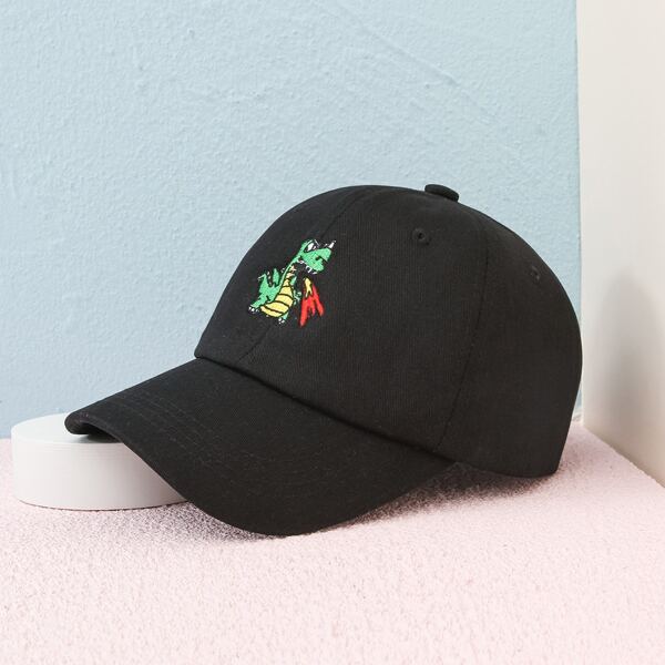 

Men Animal Embroidery Baseball Cap, Black