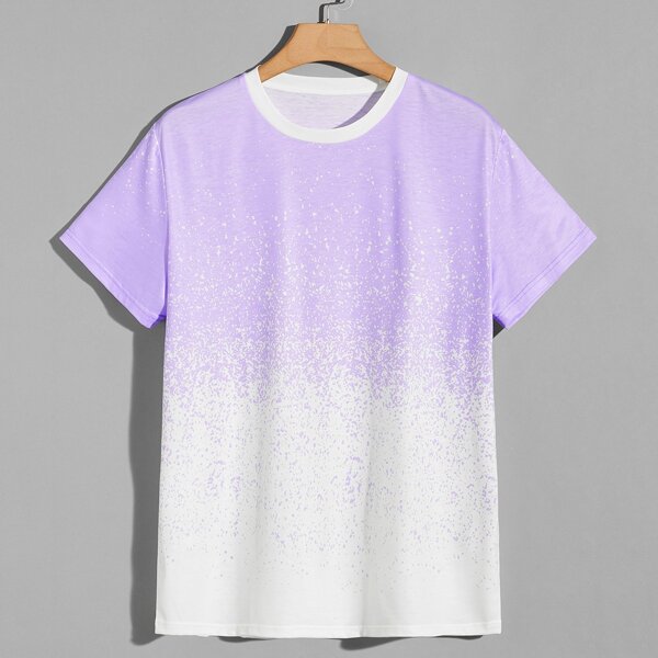 

Men Ombre Short Sleeve Tee, Multicolor