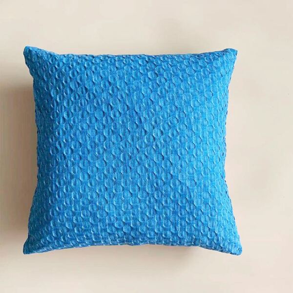

Solid Color Cushion Cover Without Filler, Blue