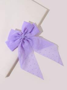 Bow Knot Decor Hair Clip - Purple - View 2