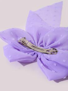 Bow Knot Decor Hair Clip - Purple - View 3