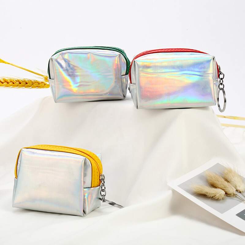 

1pc Random Holographic Storage Bag, Multicolor