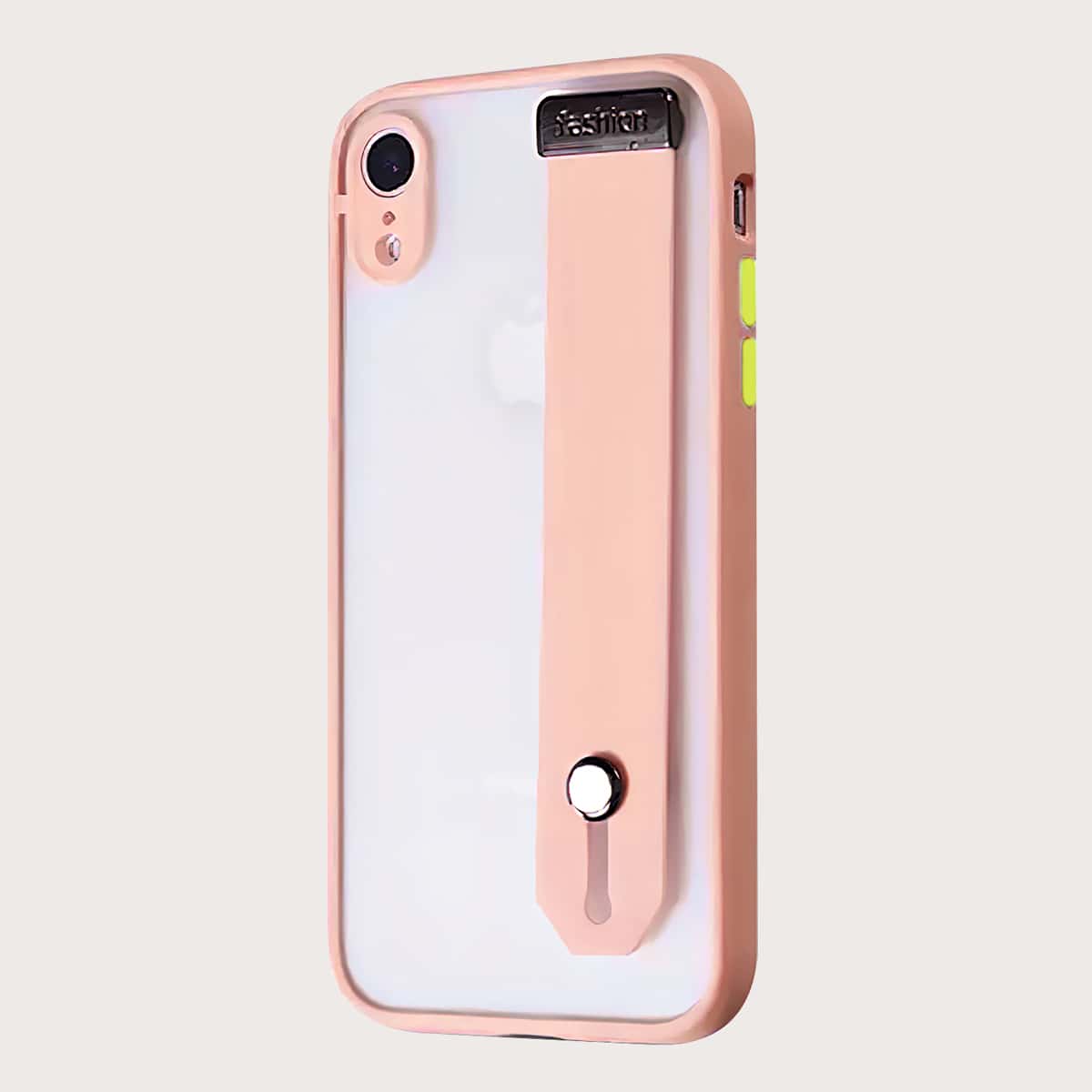 

Solid Hand Strap Phone Case, Baby pink