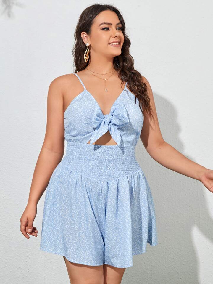 Floral Cozy Cami Romper White Lサイズ Amazon.com: Summer Women's Casual Rompers Dot Front Cutout