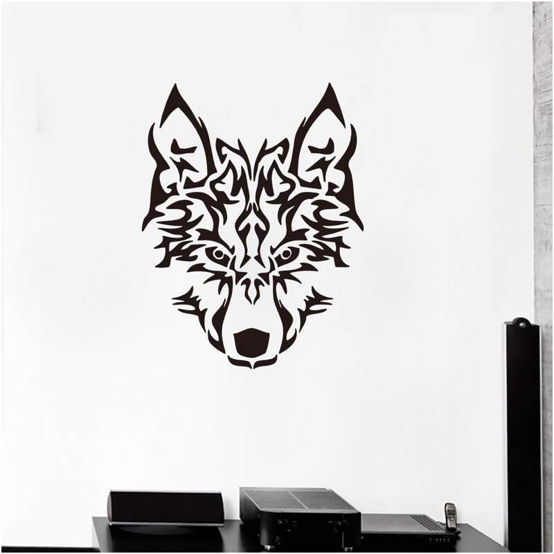 

Wolf Wall Sticker, Black