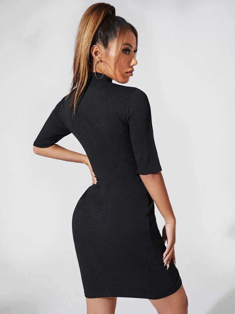 SHEIN Mandarin Collar Qipao Style Dress | SHEIN USA
