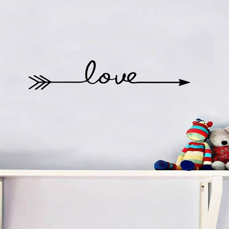 

Letter Wall Sticker, Black