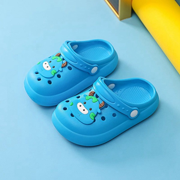 

Toddler Girls Cartoon Graphic Hollow Out Sandals, Blue