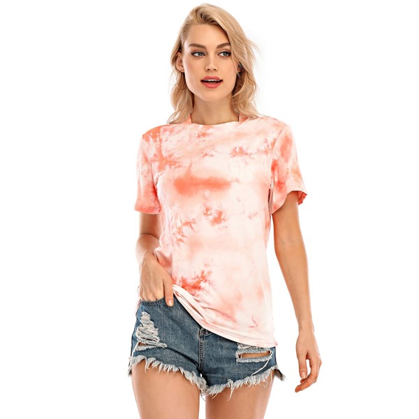 

Tie Dye Round Neck Tee, Multicolor