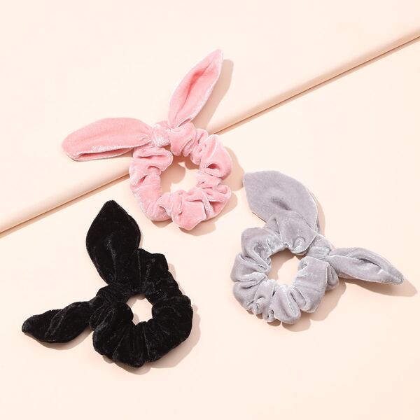 

3pcs Bow Knot Hair Tie, Multicolor