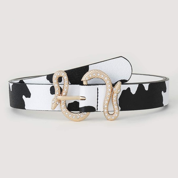 

Cow Print Belt, Multicolor