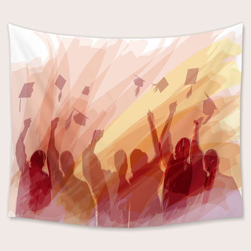 

Graduation Print Tapestry, Multicolor