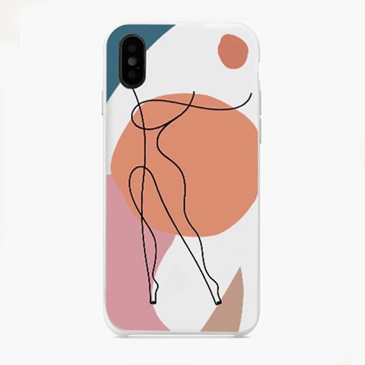 

Line Figure Phone Case, Multicolor