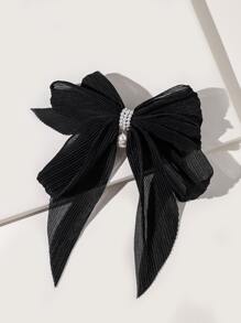 Elegant Bow Knot Decor Hair Clip - Black - View 1