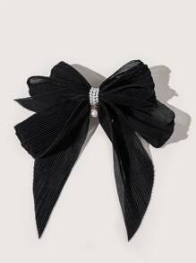 Elegant Bow Knot Decor Hair Clip - Black - View 3