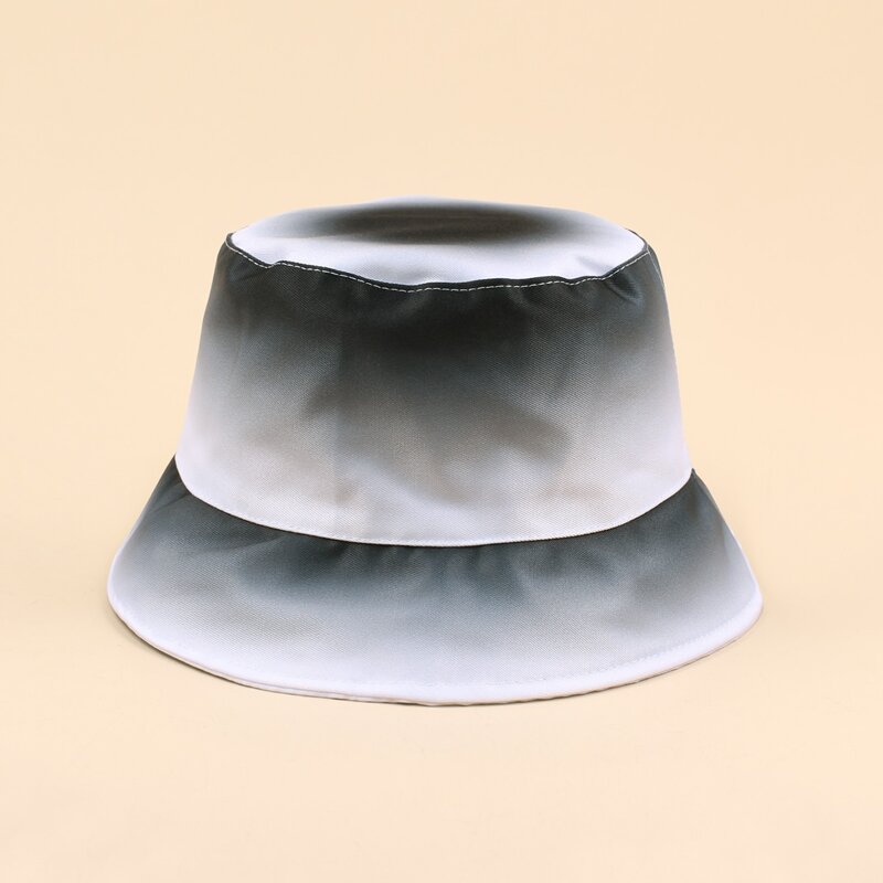 

Ombre Print Bucket Hat, Black and white
