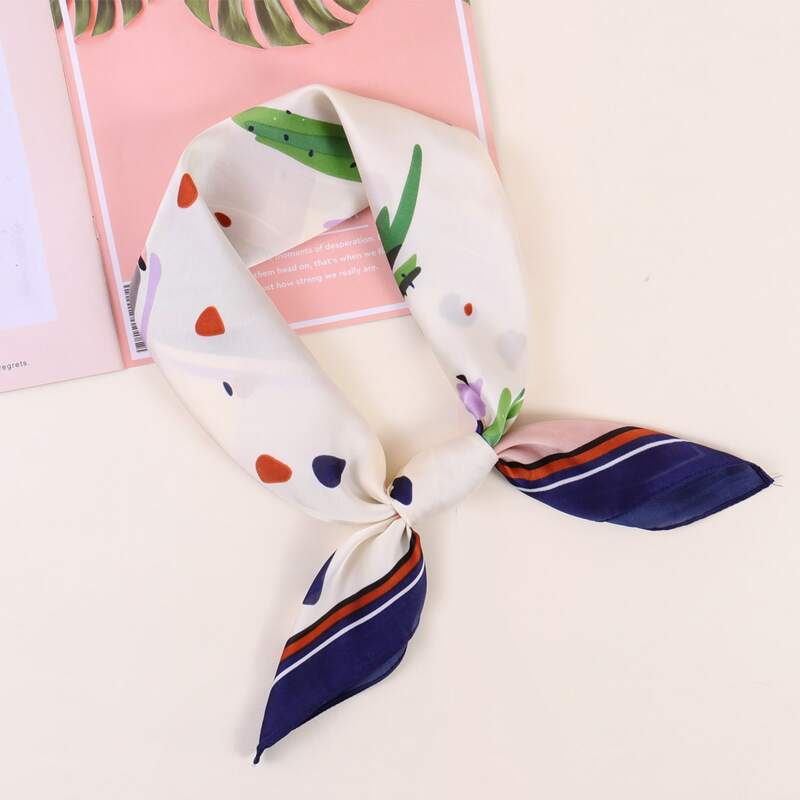 

Cactus Graphic Scarf, Multicolor