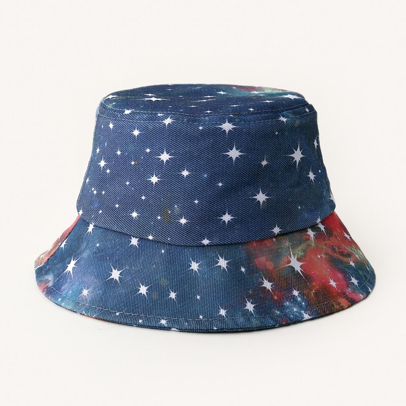 

Star Print Bucket Hat, Multicolor