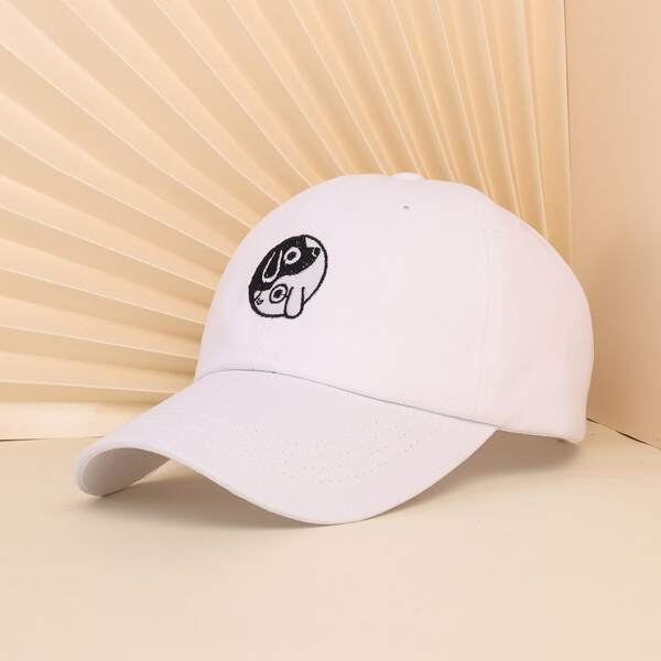 

Embroidery Detail Baseball Cap, White