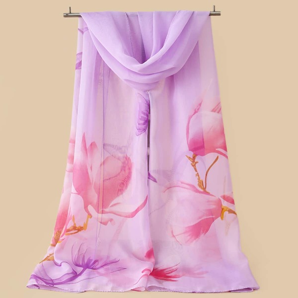 

Flower Print Scarf, Multicolor