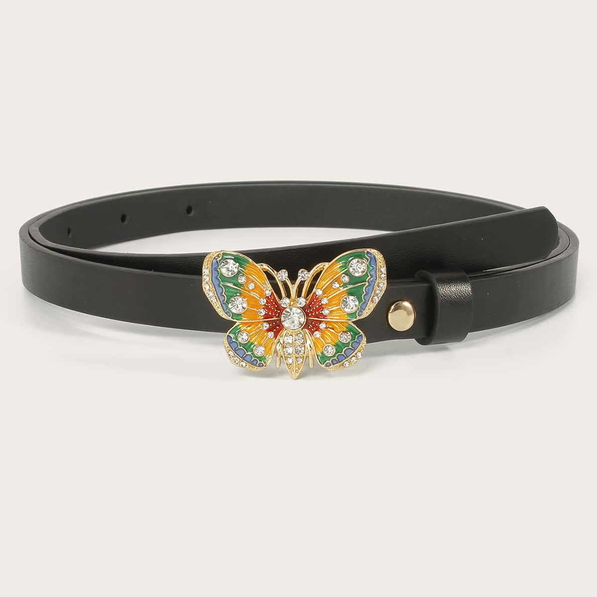 

Butterfly Buckle Belt, Black