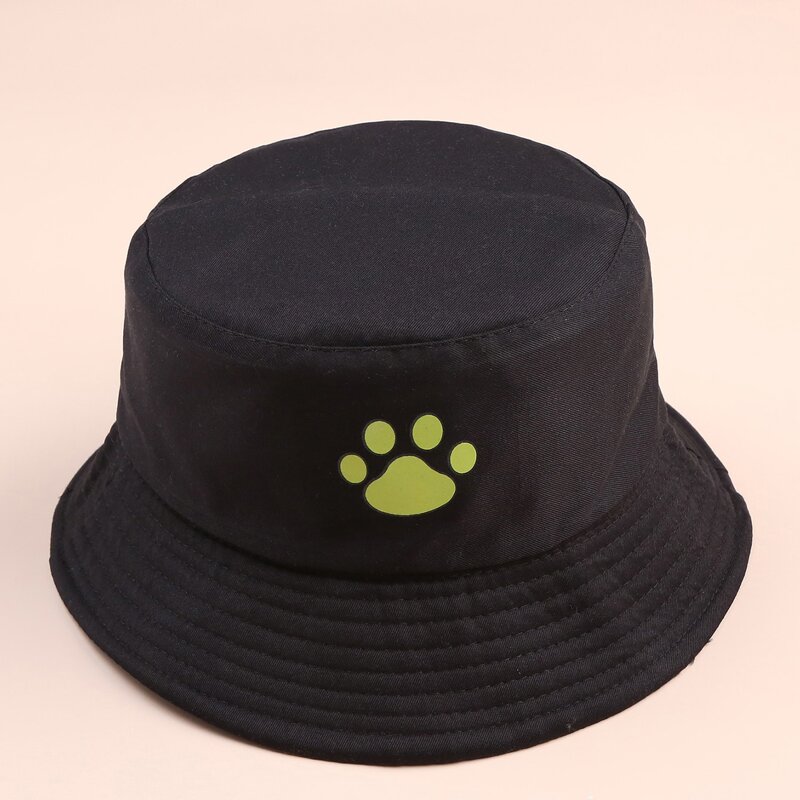 

Paw Print Bucket Hat, Black