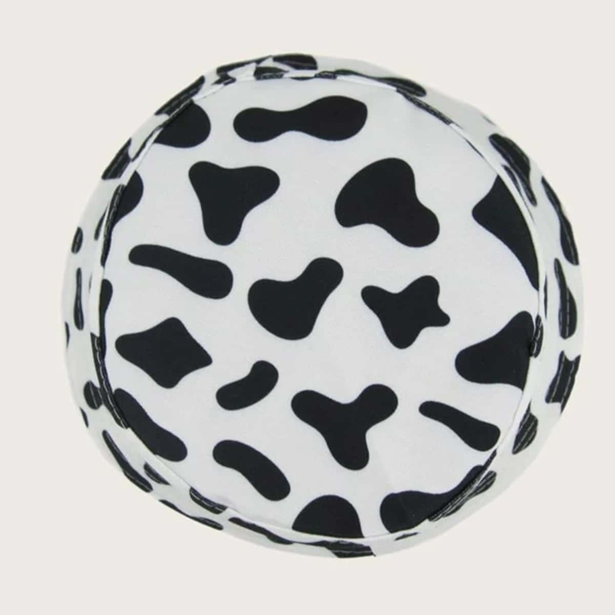 

Guys Cow Print Bucket Hat, Black and white