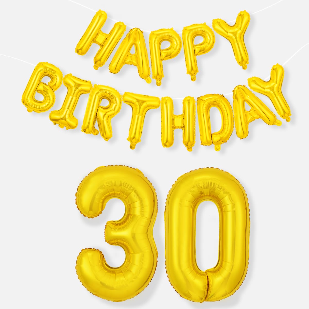 

27pcs Birthday Decorative Balloon Set, Gold