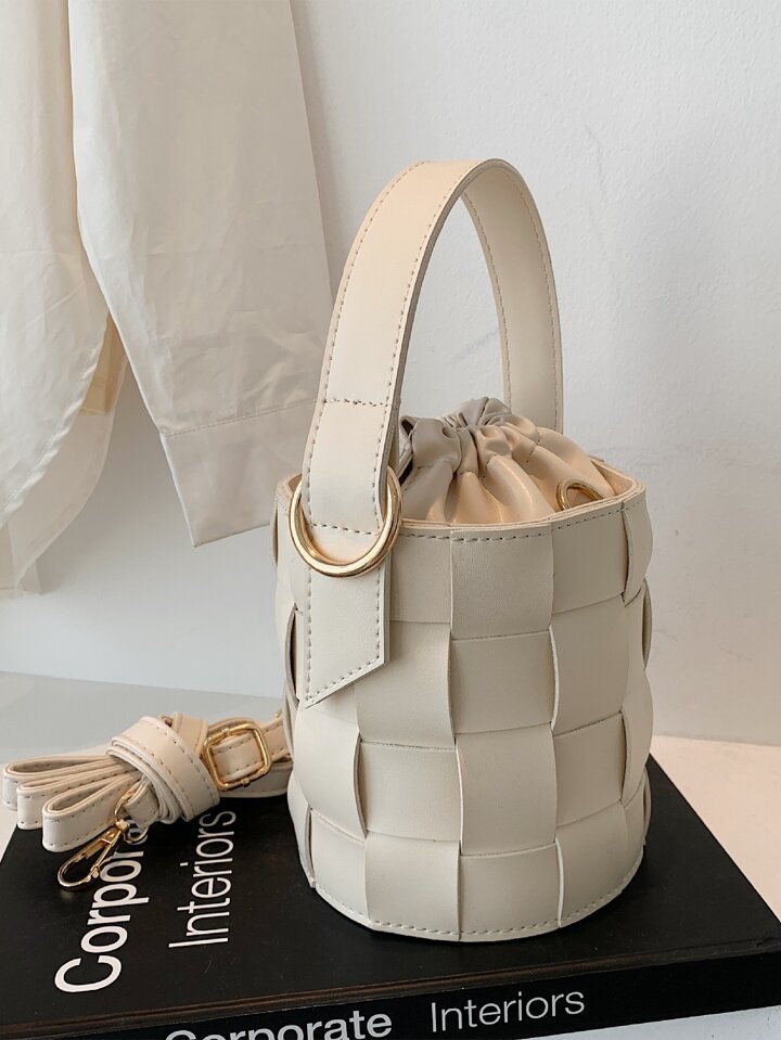 ■S'AIME■ドローストリングチェーンバケットバッグ/送料込 □S'AIME□ドローストリングチェーンバケットバッグ/送料込 (S