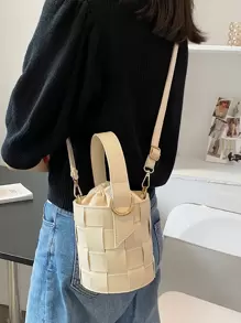 Saco de balde Mini Projeto trançado Cordão