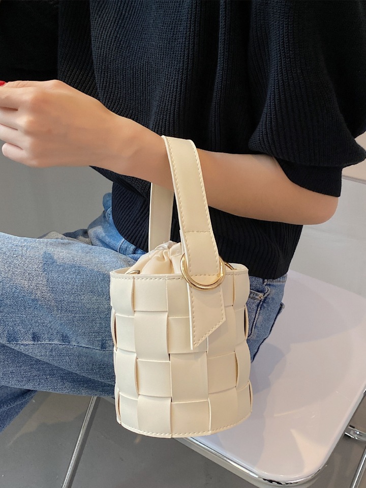 S'AIME◆セメ ドローストリング バケットバッグ◆送料込 S'AIME◇セメ◇バケットショルダーバッグ(M) 2way/送料込 (S
