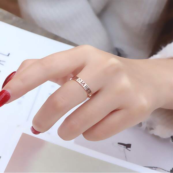 

Stainless Steel Ring, Rose gold