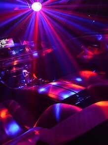 1pc USB Powered Remote Control/Voice Control With 7 Modes Disco Stage Laser Lights For Gatherings, Parties, Birthday Parties, Graduation Parties, Projection Lights For Home Decoration, Atmosphere Lights - Multicolor - View 3