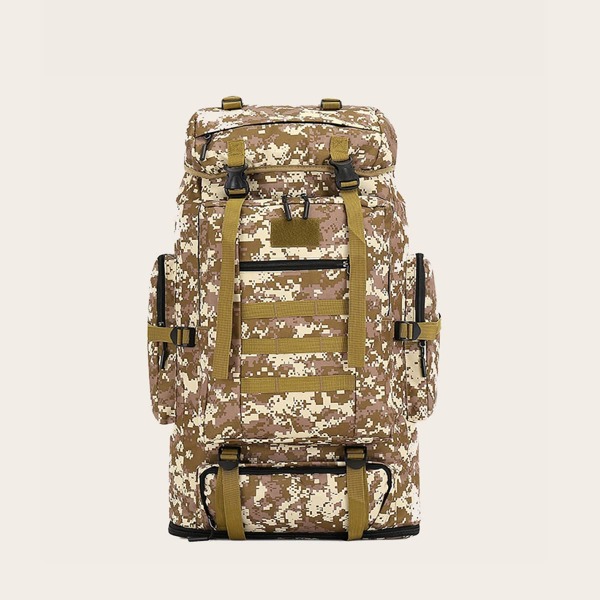 

Men Camo Graphic Large Capacity Travel Bag, Green